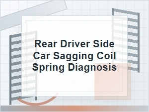 Rear Driver Side Car Sagging Coil Spring Diagnosis